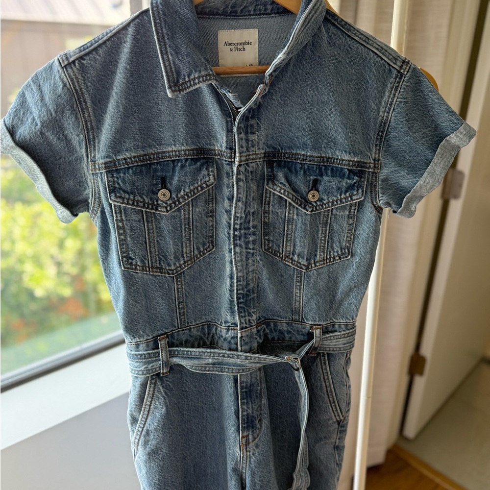 Abercrombie & Fitch Blue Denim Romper